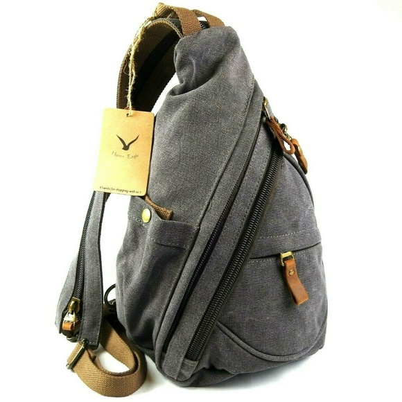Hynes Eagle Other - Canvas Sling Bag Convertible Backpack